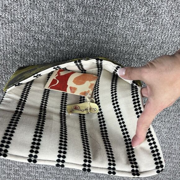 Our Woven Community Clutch Womens One Size Tapestry Handmade Crafted Green - Picture 3 of 12